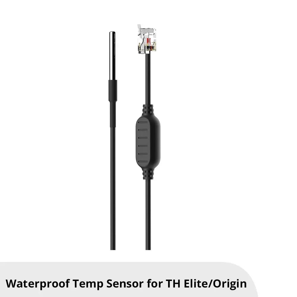 WTS01 Waterproof Temperature Sensor with RJ9 4P4C Connector - Compatible with Sonoff TH Elite & TH Origin - High Accuracy Environmental Sensor for Smart Home/Industrial Monitoring
