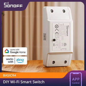 SONOFF BASICR4 WiFi Smart Switch 10A 2400W - ESP32 Chip, eWeLink & IFTTT Compatible, Works with Alexa/Google Home/S-MATE2 R5, Magic Switch Module for Smart Home Automation