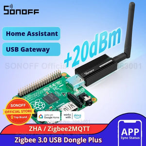 SONOFF Zigbee 3.0 USB Dongle - E ZB USB Gateway with Antenna (TI CC2652P + CP2102N Chipset) - Universal Zigbee Sniffer/Analyzer for Home Assistant, ZHA, Z2M - Compatible with Windows/Linux/Raspberry Pi