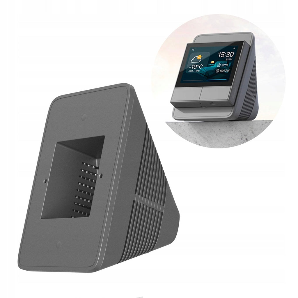 Desk Enclosure Stand B for NSPanel & NSPanel Pro - Adjustable Mounting Bracket for Sonoff Smart Touch Screens, 30°-90° Tilt, Sturdy ABS Base, Office/Home Installation