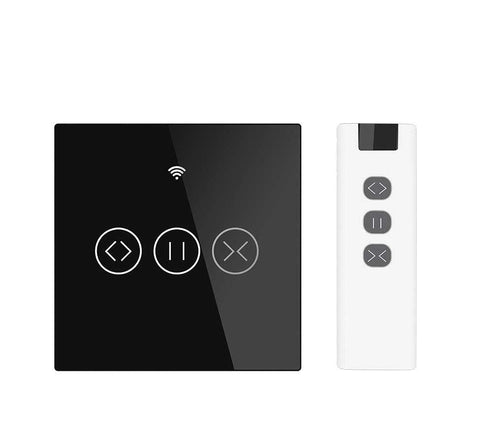 MOES ZigBee Curtain Switch Smart Touch – RF433 Roller Blinds & Shutter Switch, Works with Alexa/Google Home, SmartThings, Hub Required, Timer & Remote Control, Neutral Wire Required, EU Version