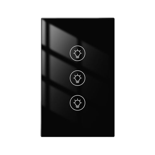 MOES WiFi Smart Dimmer Switch - 1/2/3 Gang Touch Panel Light Dimmer, US Version, Works with Alexa/Google Home, No Hub Required, Neutral Wire Needed for LED Lights