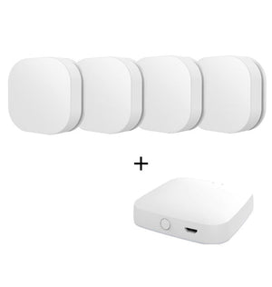 ZigBee IP55 Waterproof Smart Button Scene Switch - Wireless Remote Dimmer, Battery Powered, Works with Alexa/Google Home, Hub Required for Outdoor/Indoor Smart Lighting Control