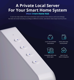 SONOFF iHost Smart Home Hub RV1109 - 4GB RAM Zigbee 3.0/WiFi/Bluetooth Gateway | Local Private Server for Offline Control | Scene Automation | Expandable Add-Ons | No Cloud Needed