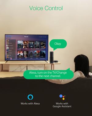 WiFi IR 4G (S06) Universal Smart Controller - Remote Control for AC/TV/Set-Top Box, Works with Alexa & Google Home, iOS/Android App, Voice Control, No Hub Required