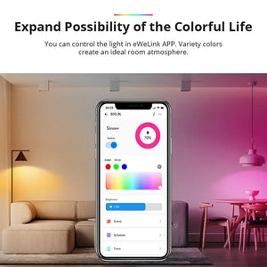 SONOFF B05-BL Smart LED Bulb - WiFi & Dimmable Light Bulb, 220V-240V, 16 Million Colors, Works with Alexa & Google Home, Remote Control via eWeLink App, Voice Control, Group Control, Timer