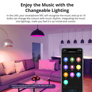 SONOFF B05-BL Smart LED Bulb - WiFi & Dimmable Light Bulb, 220V-240V, 16 Million Colors, Works with Alexa & Google Home, Remote Control via eWeLink App, Voice Control, Group Control, Timer