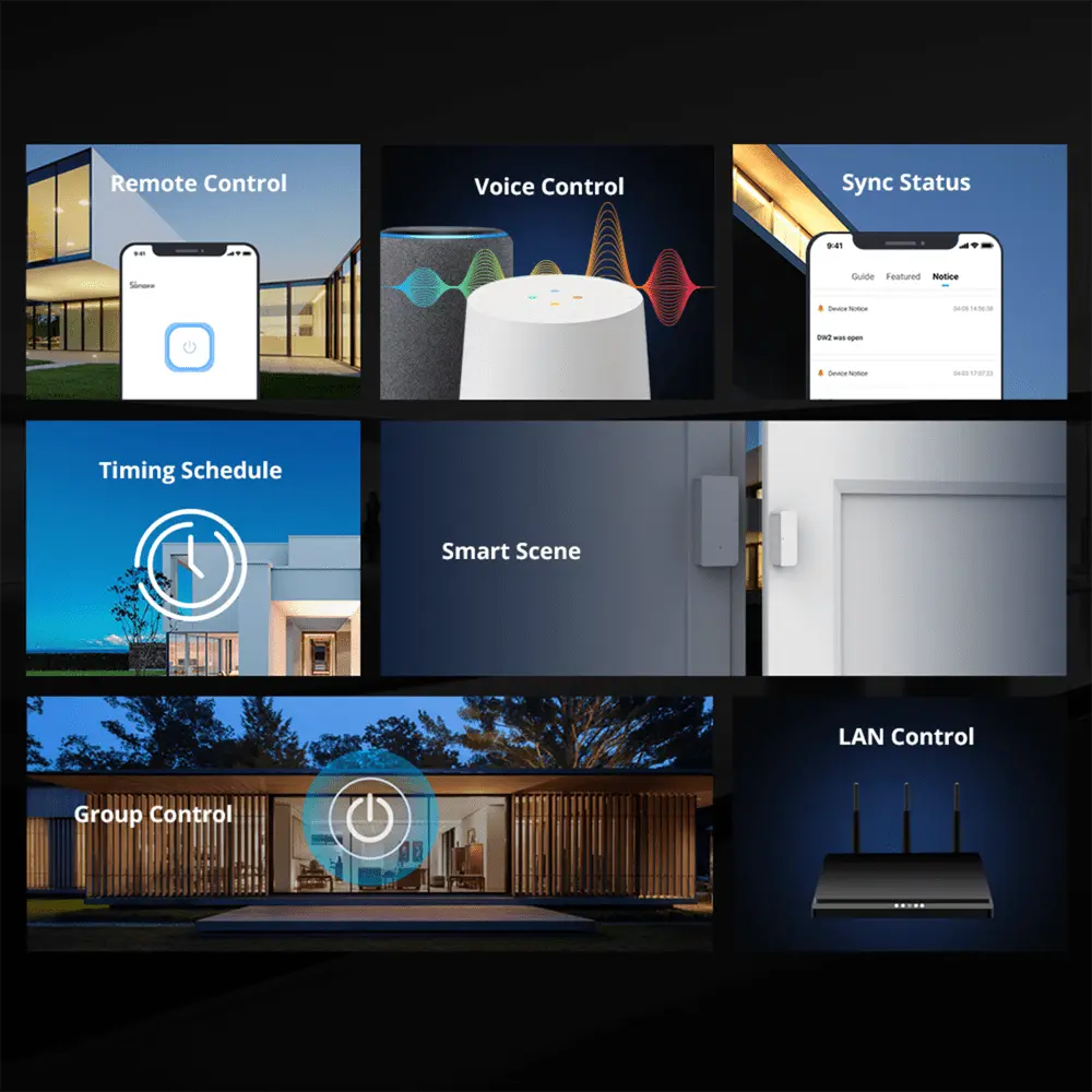 Sonoff BASICR2 WiFi Smart Switch – 10A DIY Wireless Light Switch Module, Remote Control & Timer, Works with Alexa & Google Home, Smart Home Automation, EWeLink App Control (No Hub Required)