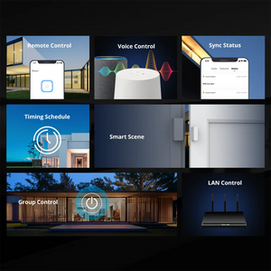 SONOFF RFR2 WiFi Smart Switch with RF Receiver - Dual Control via App & RF Remote, Works with Alexa/Google Home, No Hub Required, DIY Installation for Smart Home