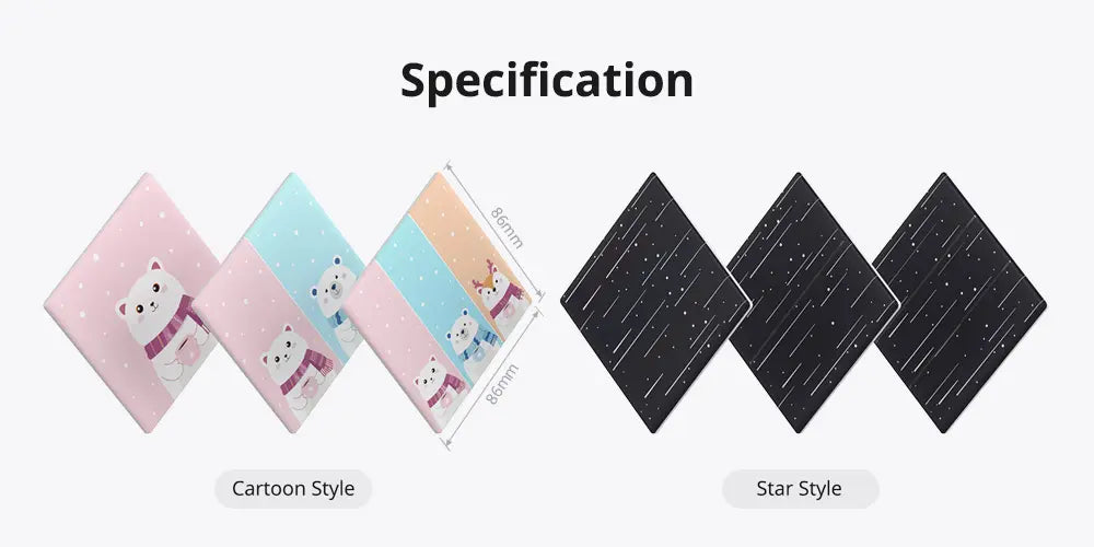 SONOFF T5-3C-86 Star Cover Plate - Ultimate Smart Touch Wall Switch Faceplate, 3 Gang Decorative Panel for T5 Series, Sleek Modern Design, Easy Snap-On Installation