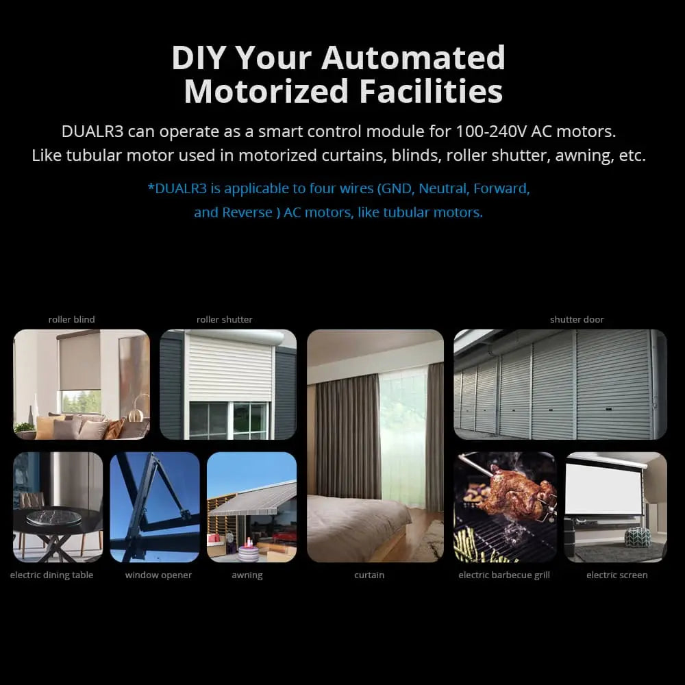 Sonoff DualR3 Smart Switch – WiFi Dual Relay Module with Energy Monitoring, 2-Channel Remote Control, Works with Alexa & Google Home, No Hub Required, eWeLink App, for Home Automation (16A, 3680W)