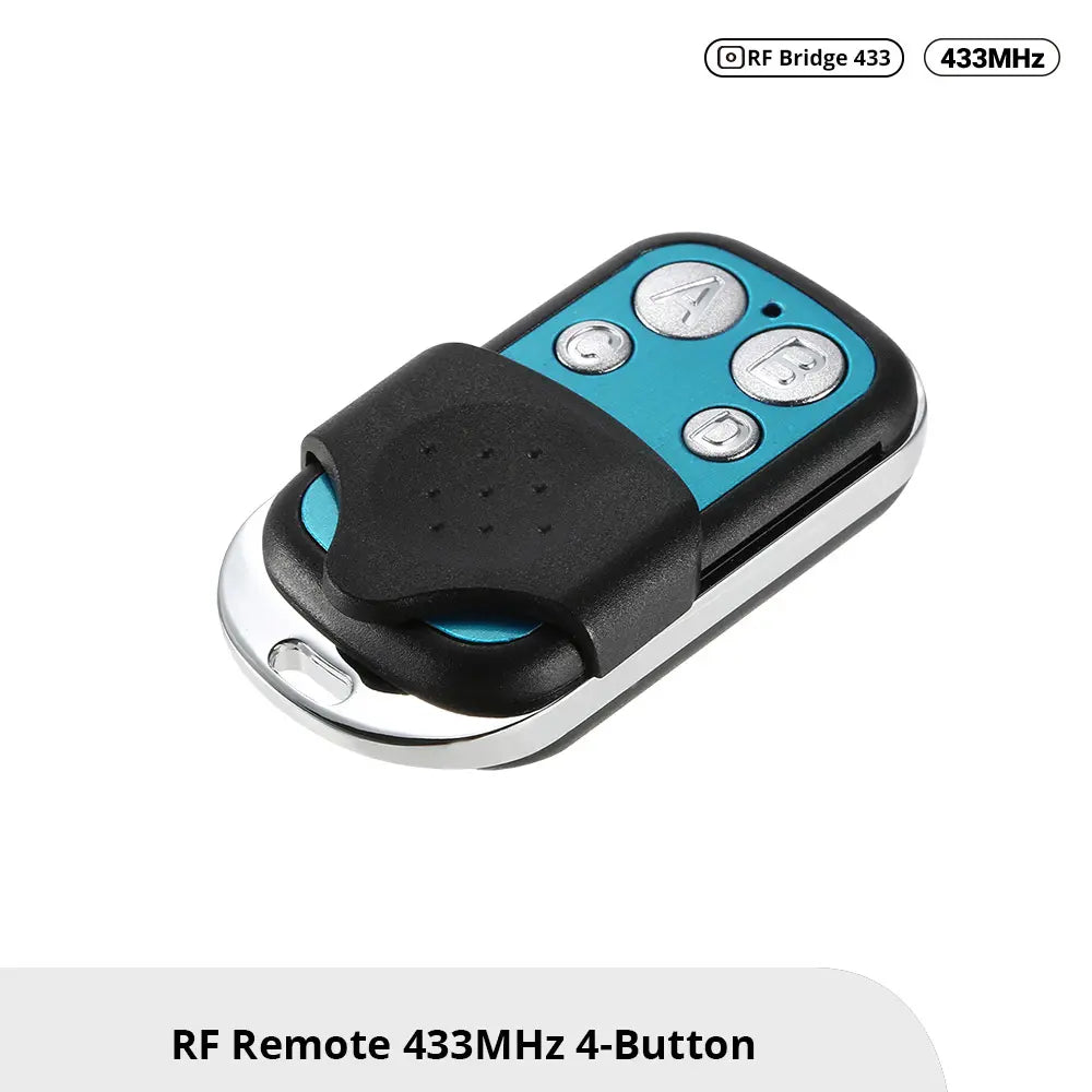 Sonoff RF Remote 433MHz 4-Button Wireless Controller - Smart Home Automation, Works with Sonoff Devices, DIY RF Switch for Lights/Fans/Appliances, Long Range Remote Control