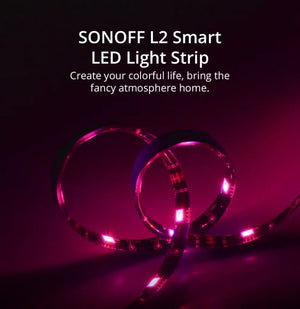 SONOFF 5050RGB-5M LED Strip - IP65 Waterproof RGB Color Changing Light, Smart WiFi Works with Alexa/Google Home, 16 Million Colors, Cuttable Flexible Tape Lights