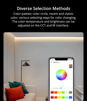 SONOFF 5050RGB-5M LED Strip - IP65 Waterproof RGB Color Changing Light, Smart WiFi Works with Alexa/Google Home, 16 Million Colors, Cuttable Flexible Tape Lights