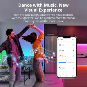 SONOFF L3 Pro RGBIC Smart LED Strip Lights 5M/16.4Ft - IP54 Waterproof, WiFi & Bluetooth Control, 16 Million Colors, Music Sync, Works with Alexa/Google Home, DIY Cutting