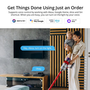 SONOFF M5-3C-86 Smart Wall Switch, 3-Gang WiFi Light Switch, Works with Alexa & Google Home, No Hub Required, Push Button Design, Neutral Wire Optional, Easy Installation, Compatible with Smart Life App