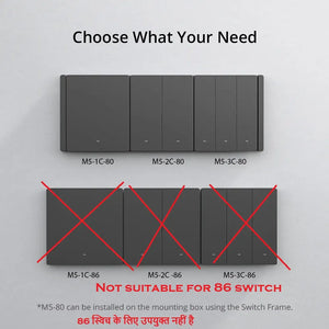SONOFF 2-Gang Switch Frame - White Replacement Cover for Smart/Wall Switches, Standard EU 86mm Size, Compatible with Most Electrical Boxes, Modern Minimalist Design