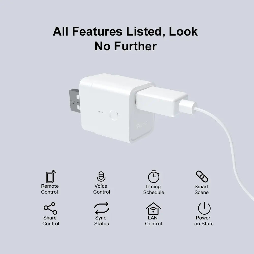 SONOFF Micro USB Smart Adaptor - Voice Control with Alexa & Google Home, eWeLink App Support, Smart Plug for Chargers & Small Devices, Energy Monitoring, No Hub Required