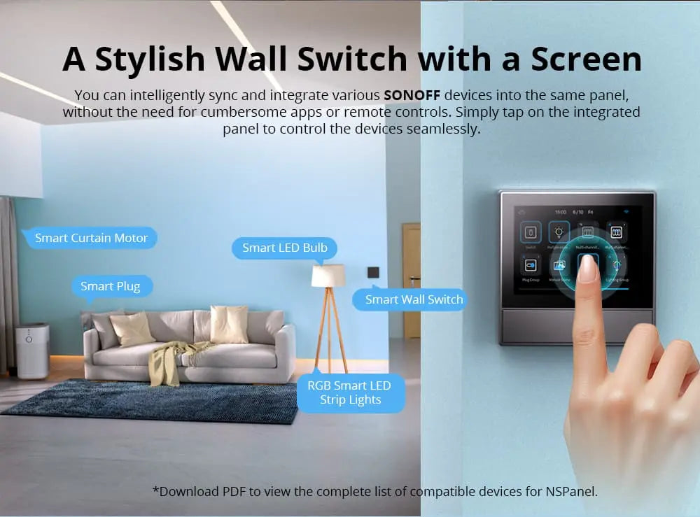 SONOFF NSPanel EU Smart Scene Wall Switch - 4