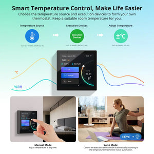 SONOFF NSPanel Pro Smart Home Control Panel – Touchscreen Wall Switch, Smart Scene Hub, Thermostat Display, Works with Alexa & Google Home, Zigbee Gateway, Voice & App Control (EU Version)
