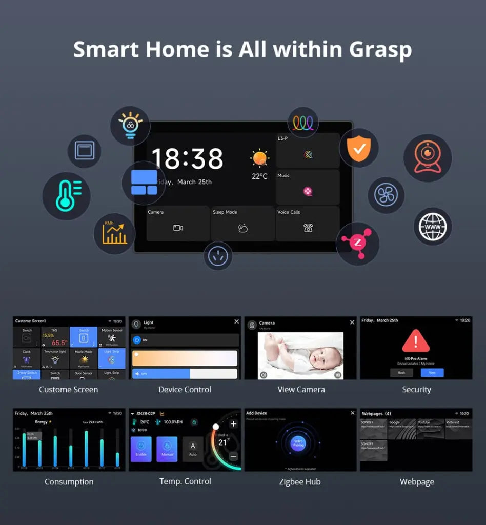 SONOFF NSPanel Pro Smart Home Control Panel - 4.3