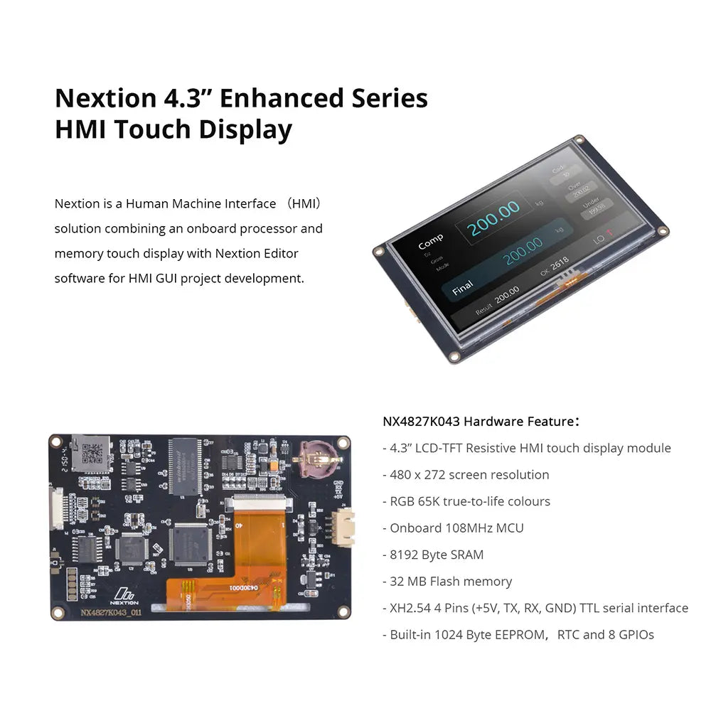 NX4827K043 Nextion 4.3