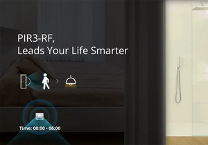 SONOFF PIR3-RF 433MHz Motion Sensor - Wireless PIR Detector for Smart Home, 90° Detection Angle, 5-8m Range, Works with RF Bridges, No WiFi Required