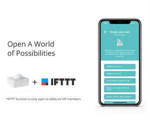 SONOFF PIR3-RF 433MHz Motion Sensor - Wireless PIR Detector for Smart Home, 90° Detection Angle, 5-8m Range, Works with RF Bridges, No WiFi Required