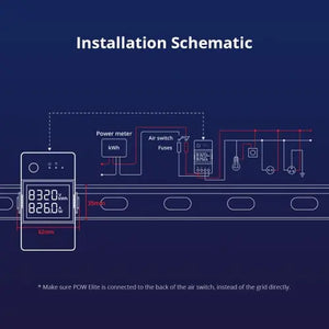 Sonoff POWR320D Elite 20A Smart WiFi Power Meter Switch – Energy Monitoring with 6-Month Data History, Overload Protection, Works with Alexa & Google Home, No Hub Required, eWeLink App, 4400W Heavy Duty
