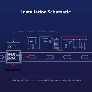 SONOFF POWR316D Smart WiFi Power Meter Switch 16A, Energy Monitor with 6-Month Data, Overload Protection, Works with Alexa & Google Home, POW Elite