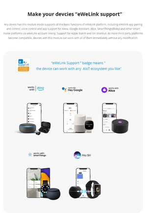 PSF-B-2C Ultra Low Power ESP8285 Wi-Fi Switch Module - Smart Home IoT Relay, 2-Channel Wireless Control, Works with Alexa/Google Home, Compatible with eWeLink App, DIY Automation