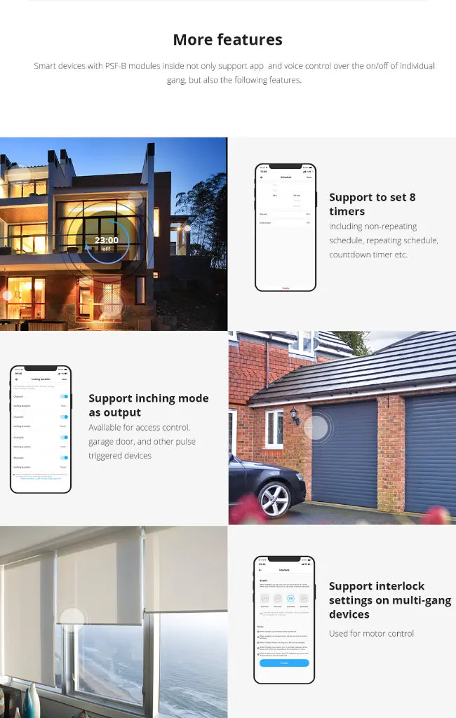 PSF-B-2C Ultra Low Power ESP8285 Wi-Fi Switch Module - Smart Home IoT Relay, 2-Channel Wireless Control, Works with Alexa/Google Home, Compatible with eWeLink App, DIY Automation