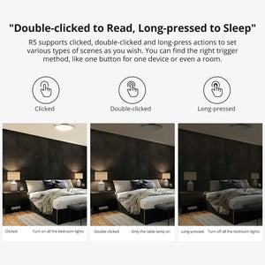 SONOFF Switchman R5W Smart Scene Remote - Wireless Wall Controller for M5/MINIR4 Switches, Works with eWeLink App, Create Custom Smart Home Scenes (White)