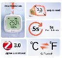 SONOFF SNZB-02WD IP65 Zigbee Temperature & Humidity Sensor - Waterproof LCD Display, Works with Alexa/Google Home, Smart Alerts, for Indoor/Outdoor Use