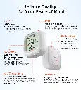 SONOFF SNZB-02WD IP65 Zigbee Temperature & Humidity Sensor - Waterproof LCD Display, Works with Alexa/Google Home, Smart Alerts, for Indoor/Outdoor Use