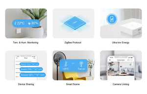 SONOFF SNZB-02 Zigbee Heat Detector - Wireless Temperature & Humidity Sensor, Compatible with Smart Home Hub (Zigbee 3.0), Works with Alexa/Google Home, for Home/Office Monitoring