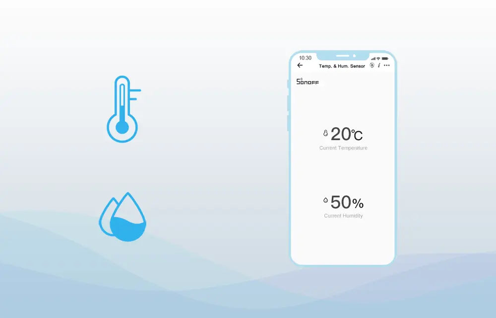 SONOFF SNZB-02 Zigbee Heat Detector - Wireless Temperature & Humidity Sensor, Compatible with Smart Home Hub (Zigbee 3.0), Works with Alexa/Google Home, for Home/Office Monitoring