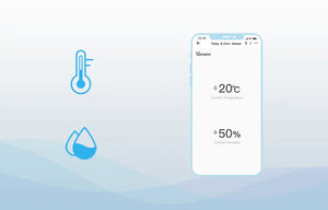 SONOFF SNZB-02 Zigbee Heat Detector - Wireless Temperature & Humidity Sensor, Compatible with Smart Home Hub (Zigbee 3.0), Works with Alexa/Google Home, for Home/Office Monitoring