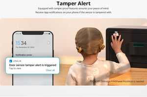 SONOFF SNZB-04P Zigbee Door Window Sensor - Smart Home Alarm with Tamper Alert, 5+ Year Battery, Works with Alexa/Google Home/ZHA, No Hub Required, Wireless Contact Sensor for Home Security