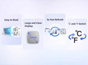 SONOFF SNZB-02D Smart Temperature & Humidity Sensor with LCD Display - Zigbee APP Control, Real-Time Monitoring, Works with ZB Bridge-P/Dongle/NS Panel, Home Automation