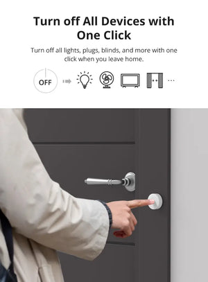 SONOFF SNZB-01P Zigbee 3.0 Wireless Panic Button, Smart Emergency Switch with 2-Way Control, Works with Alexa & Google Home, Smart Scene/Home Automation Trigger, No Hub Required (Works with SONOFF Zigbee Hub)