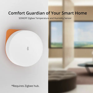 SONOFF SNZB-02P Wireless Zigbee 3.0 Temperature & Humidity Sensor - Smart Home Environmental Monitor with Alerts, Works with iHost/NSPanel Pro/ZB Bridge Pro/ZBDongle-E