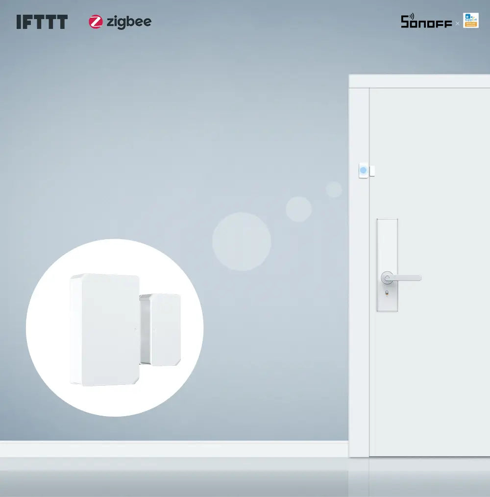 SONOFF SNZB-04 Zigbee Wireless Door/Window Sensor - Smart Home Security Alarm, Works with Alexa & Google Home, No Hub Required, IP20 Weatherproof, 2-Year Battery Life