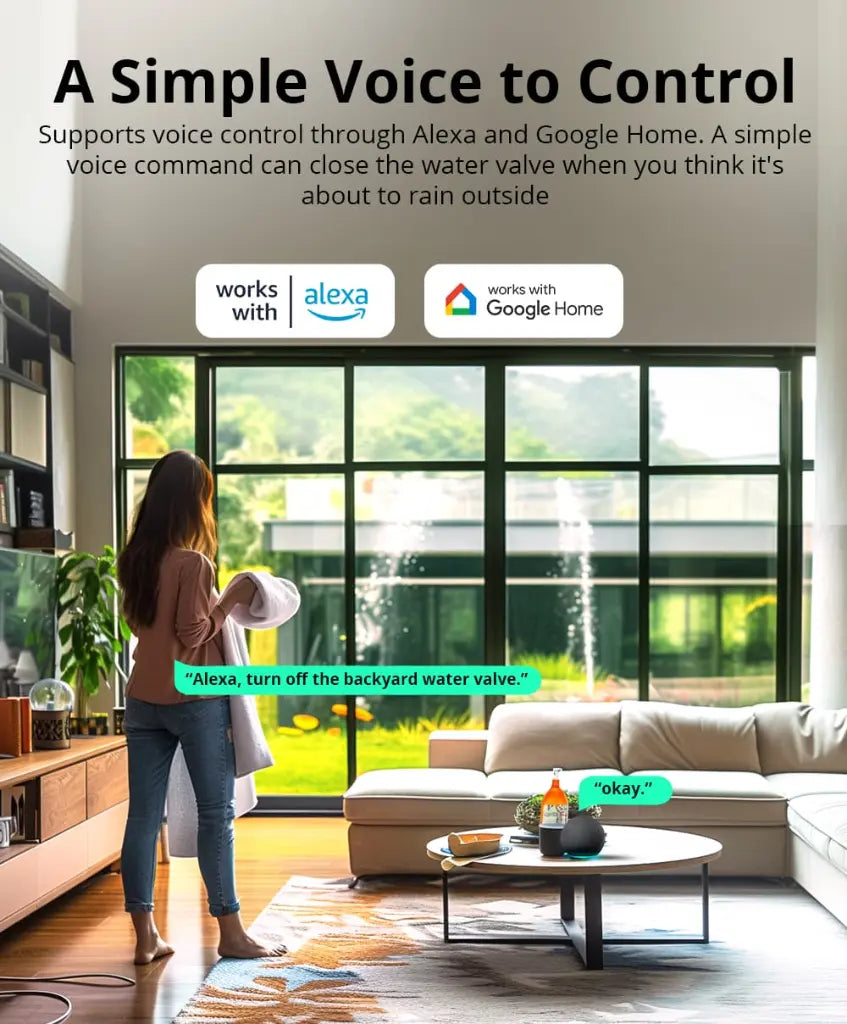 SONOFF SWV Zigbee 3.0 Smart Water Valve - Automatic Irrigation Timer Switch with 6-Month Data Logging, Works with Alexa & Google Home, Open-Source Platform Compatible