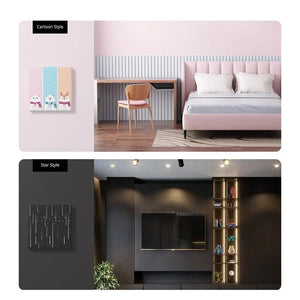 SONOFF TX T5-3C-86 Cartoon Cover Smart Touch Wall Switch - Ultimate Series, 3-Gang Touch Panel, Works with Alexa/Google Home, Neutral Wire Optional, for Home & Office (White)