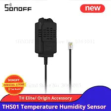 SONOFF THS01 WiFi Temperature & Humidity Sensor - Wireless Smart Hygrometer Thermometer, Works with Alexa & Google Home, eWeLink App, Real-Time Monitoring, for Home, Greenhouse, Office