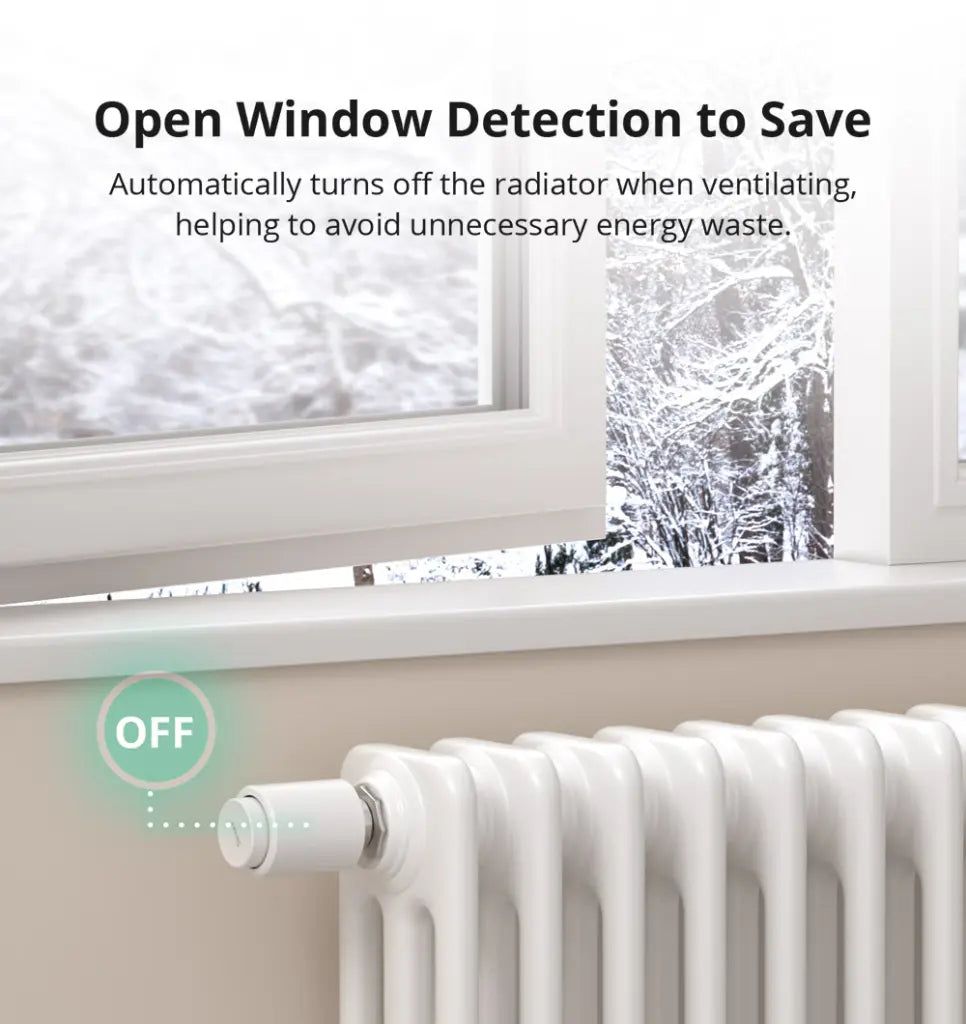 SONOFF Zigbee Smart Thermostatic Radiator Valve TRV, Works with Alexa, Google Home & SmartThings, APP Remote Control, Programmable Heating Schedule, Energy Saving, Compatible with Zigbee Hub (Requires Zigbee Gateway)