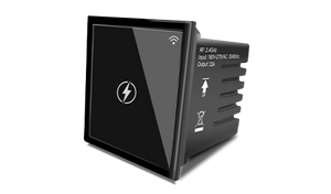 Smart WiFi Touch Panel Switch 32A - Retrofit for Anchor Modular WF510-32A B, Works with Alexa & Google Home, White Glass Panel, No Hub Required, 2-Gang Touch Control