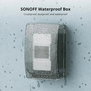 SONOFF R2 Waterproof Outdoor Enclosure Case - Compatible with TH Elite/TH Origin & POW R3/R2 Smart Switches, IP66 Rated Electrical Box for Weatherproof Protection (Grey)