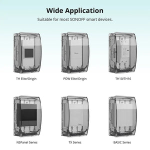 SONOFF R2 Waterproof Outdoor Enclosure Case - Compatible with TH Elite/TH Origin & POW R3/R2 Smart Switches, IP66 Rated Electrical Box for Weatherproof Protection (Grey)